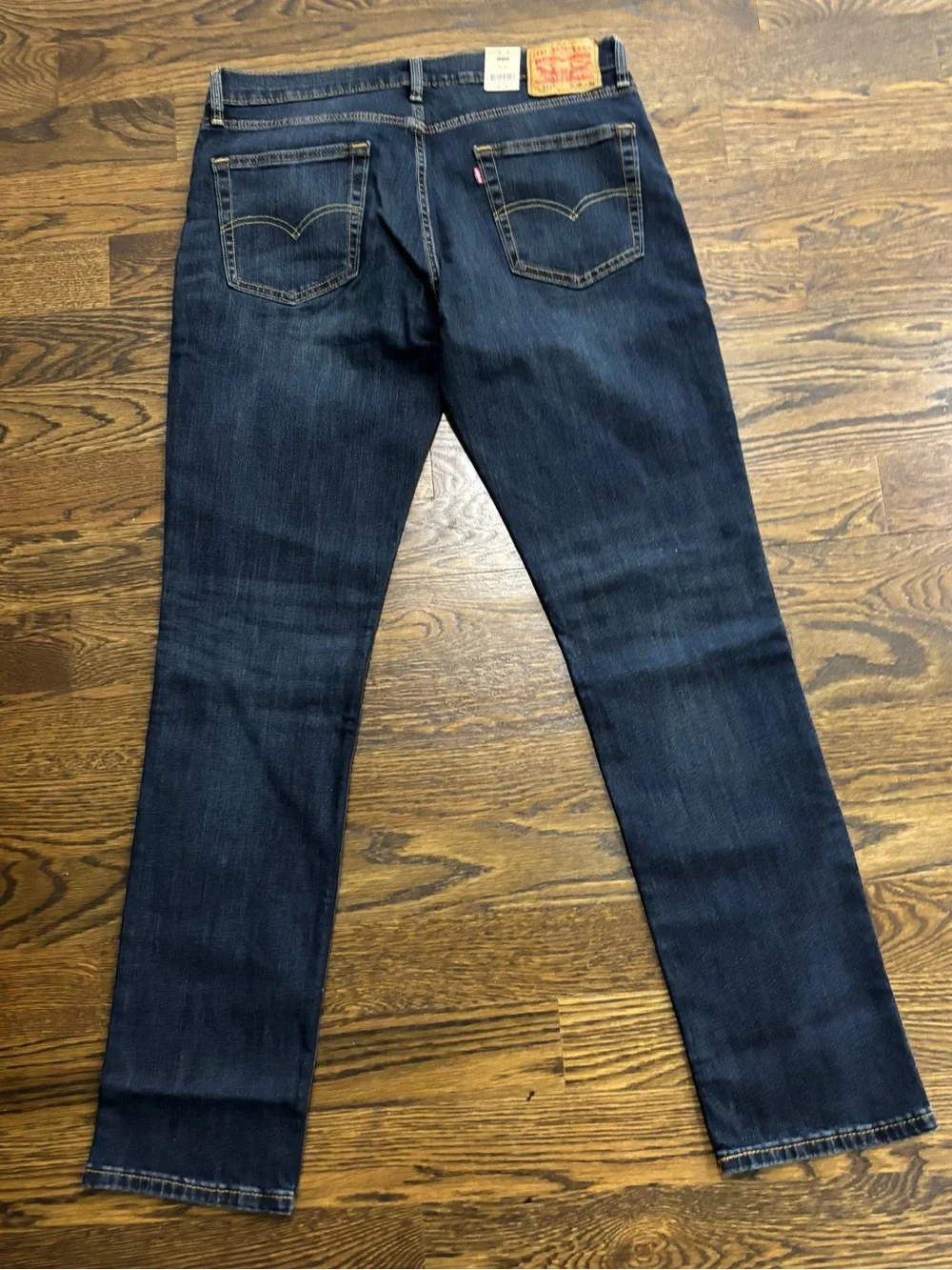 NWT Levi's 511 Slim Fit‎ Stretch Dark Wash Blue Denim Jeans Men's Size 36